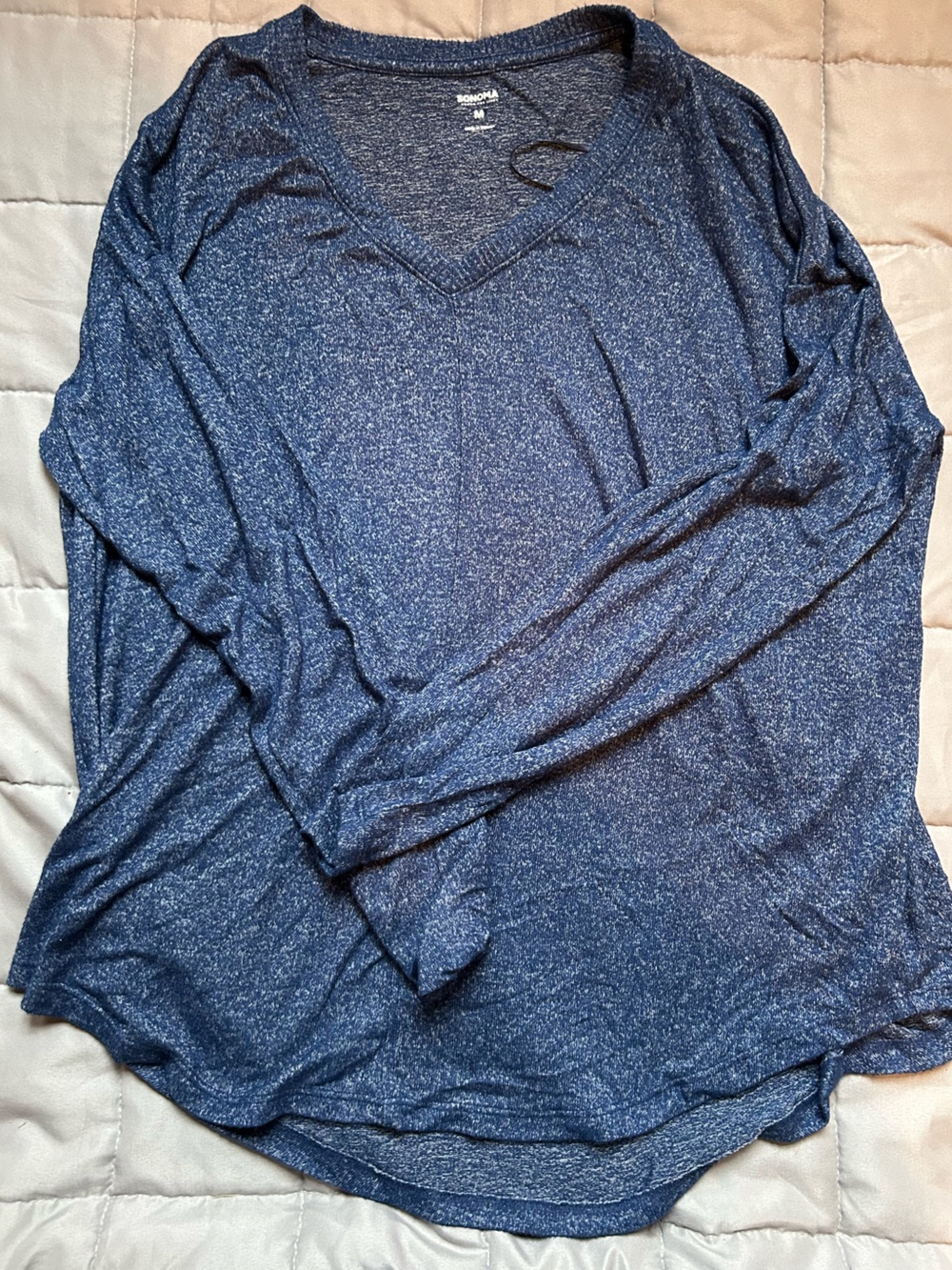 Sonoma Blue Heathered Knit Tee